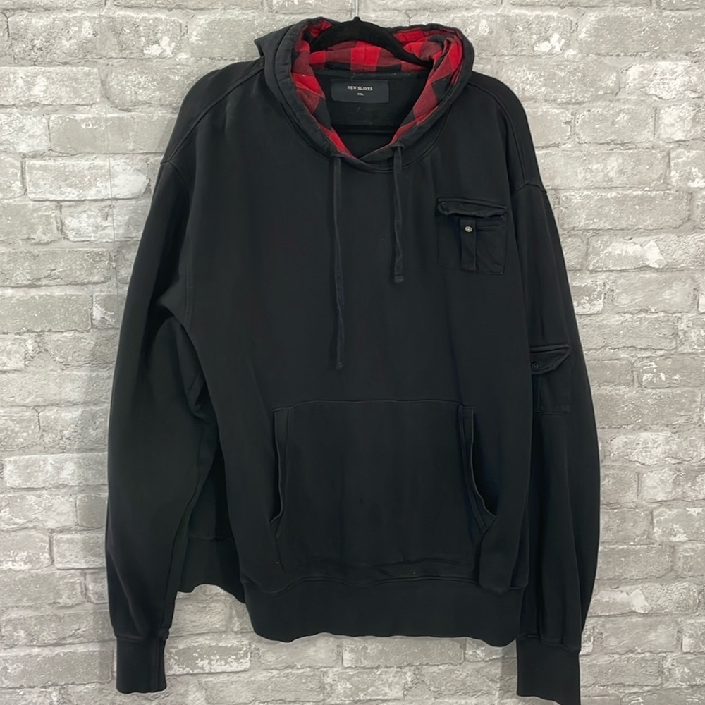 New Slaves Black Buffalo Plaid Hoodie